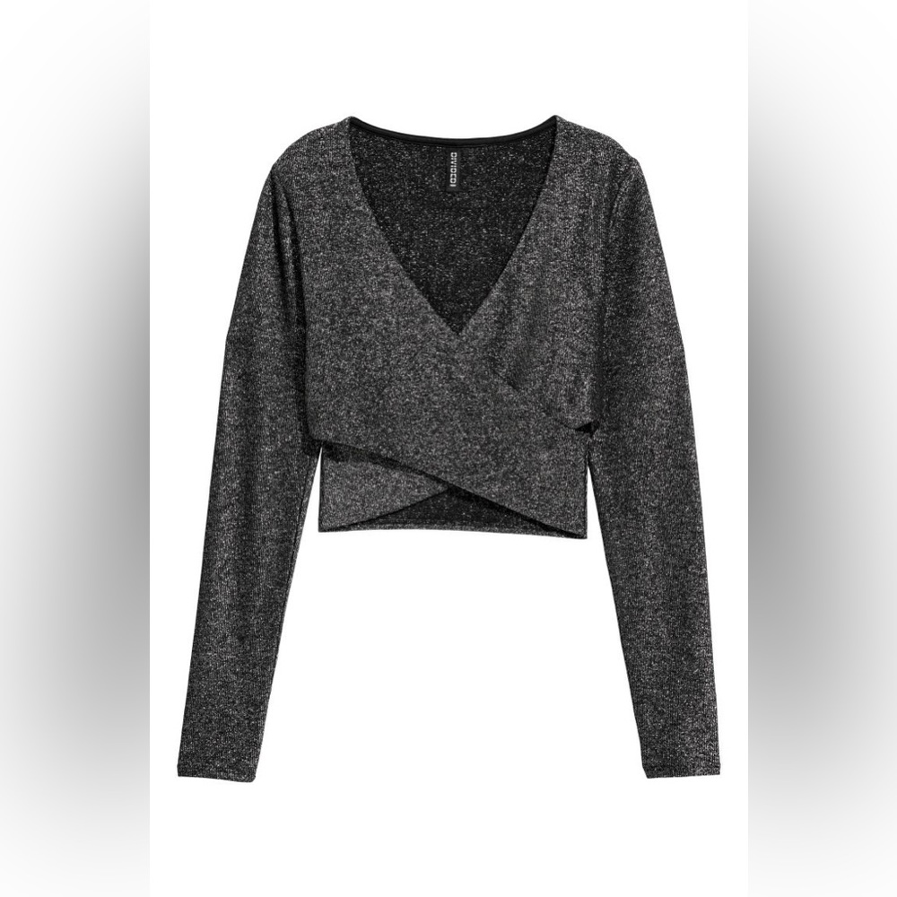 H&M Divided Sparkle Long Sleeve Top